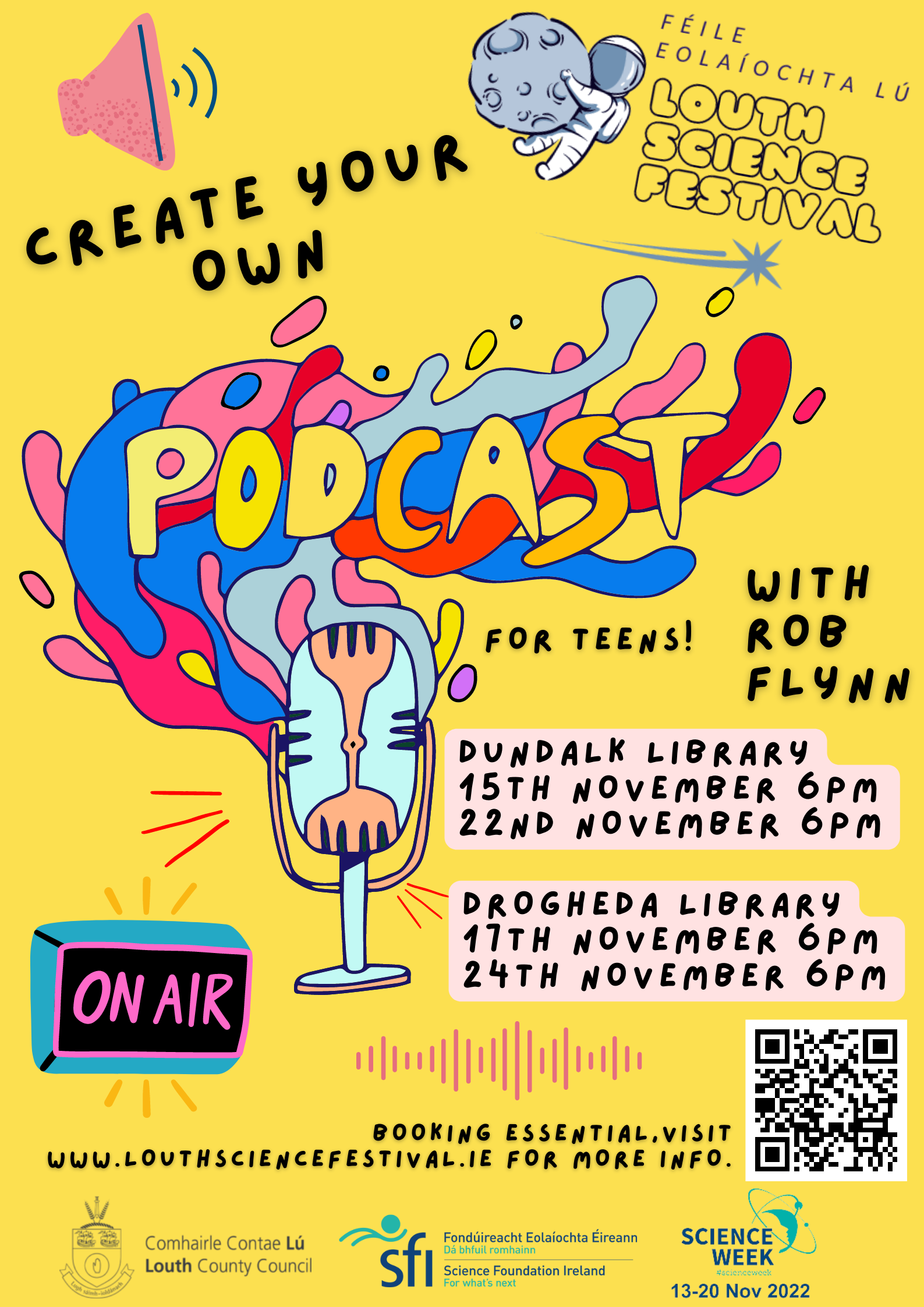 Create Your Own Podcast with Rob Flynn Event Poster