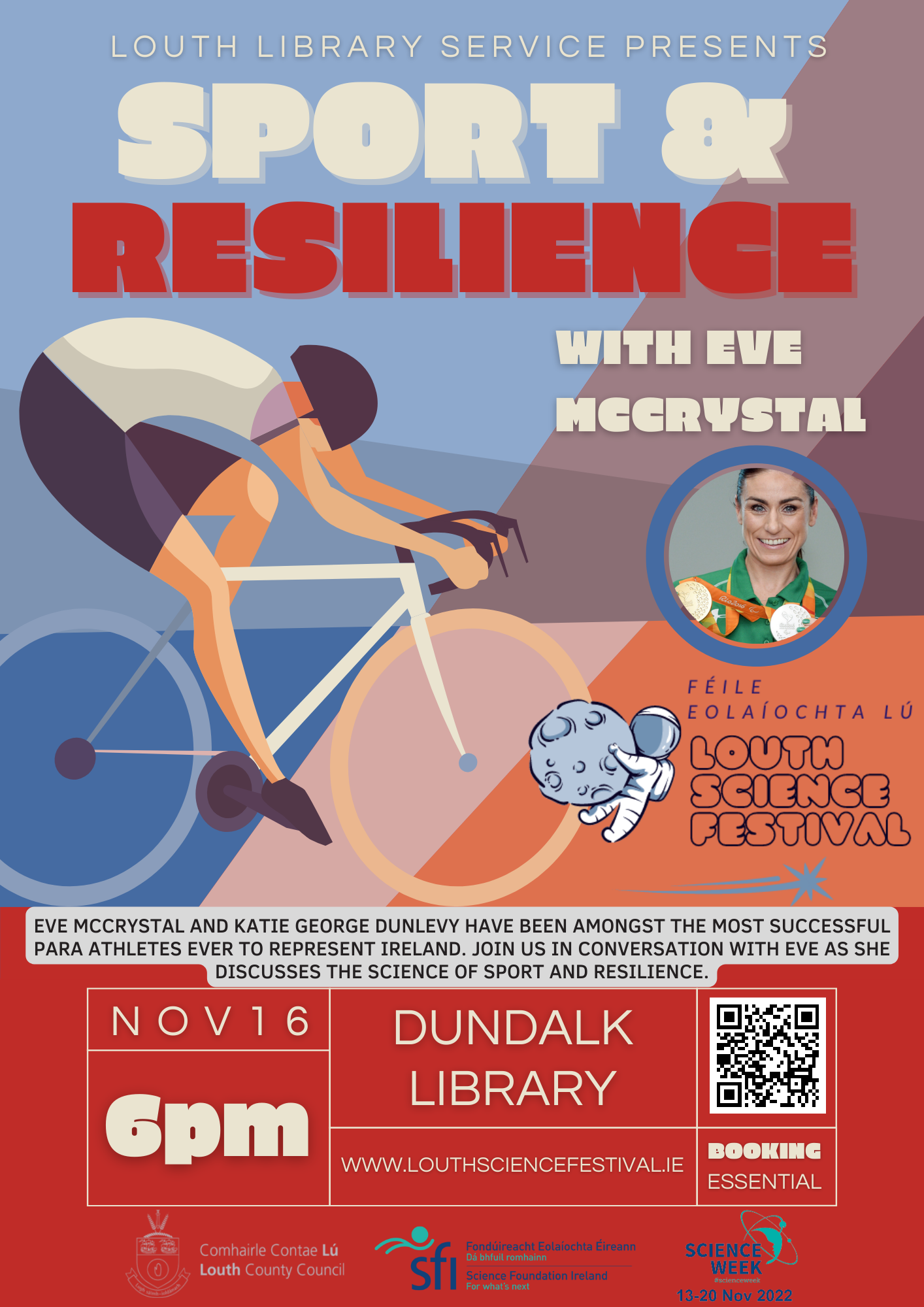 Sport & Resilience with Eve McCrystal Event Poster